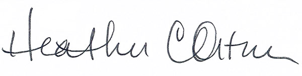 Heather Cooper Ortner signature
