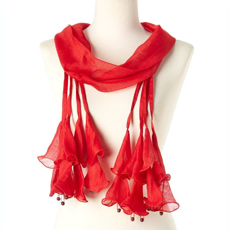 red scarf designed by Blue Star International