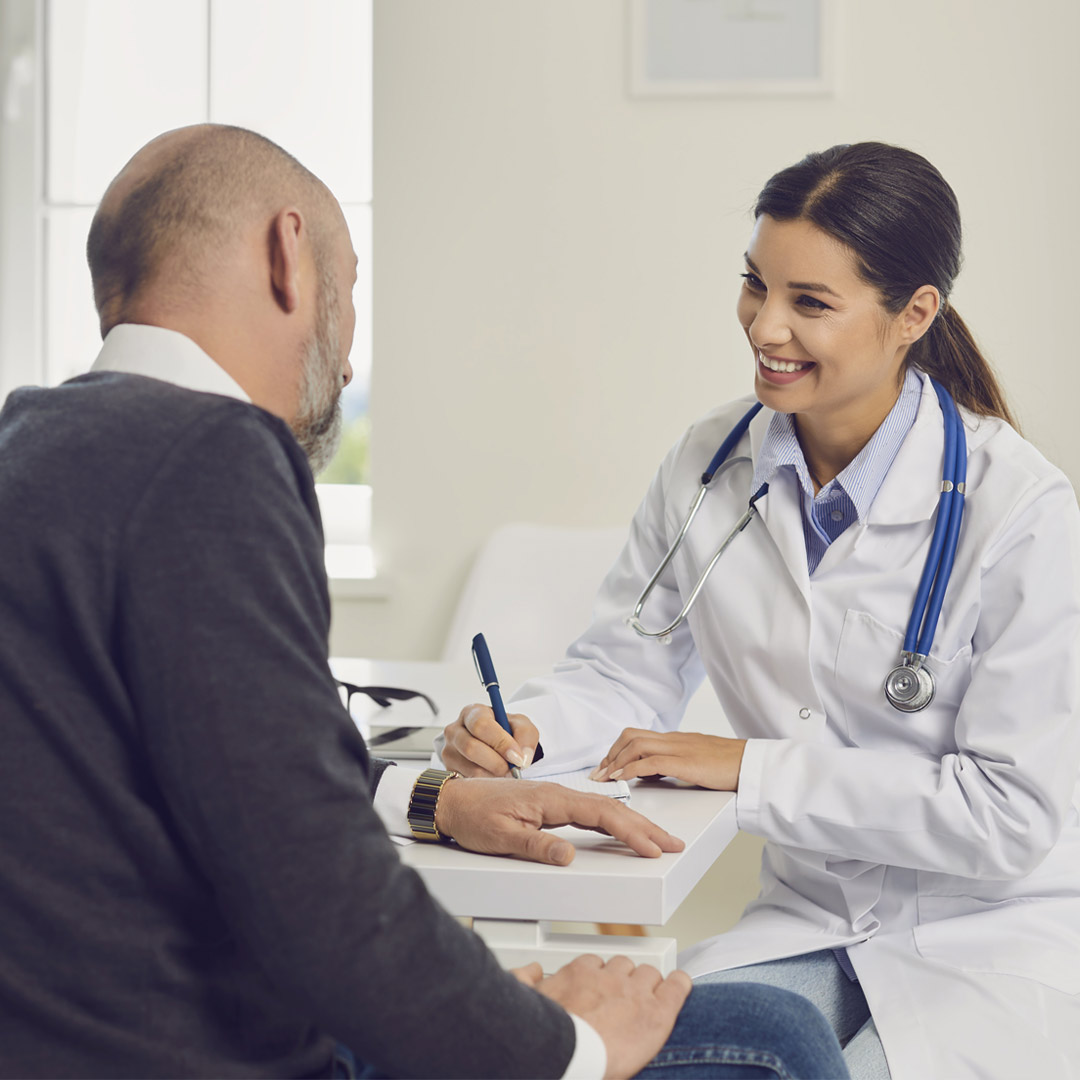 for-Communities-Alzheimers-Disease-Research-clinical-trials doctor interviewing patient