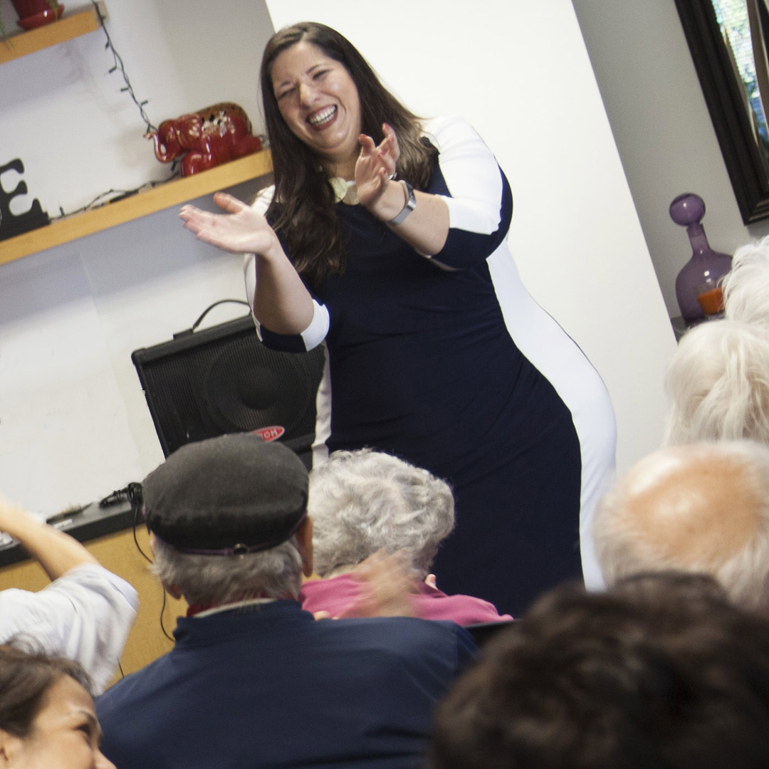 Nani from LA Opera entertains at Memory Mornings