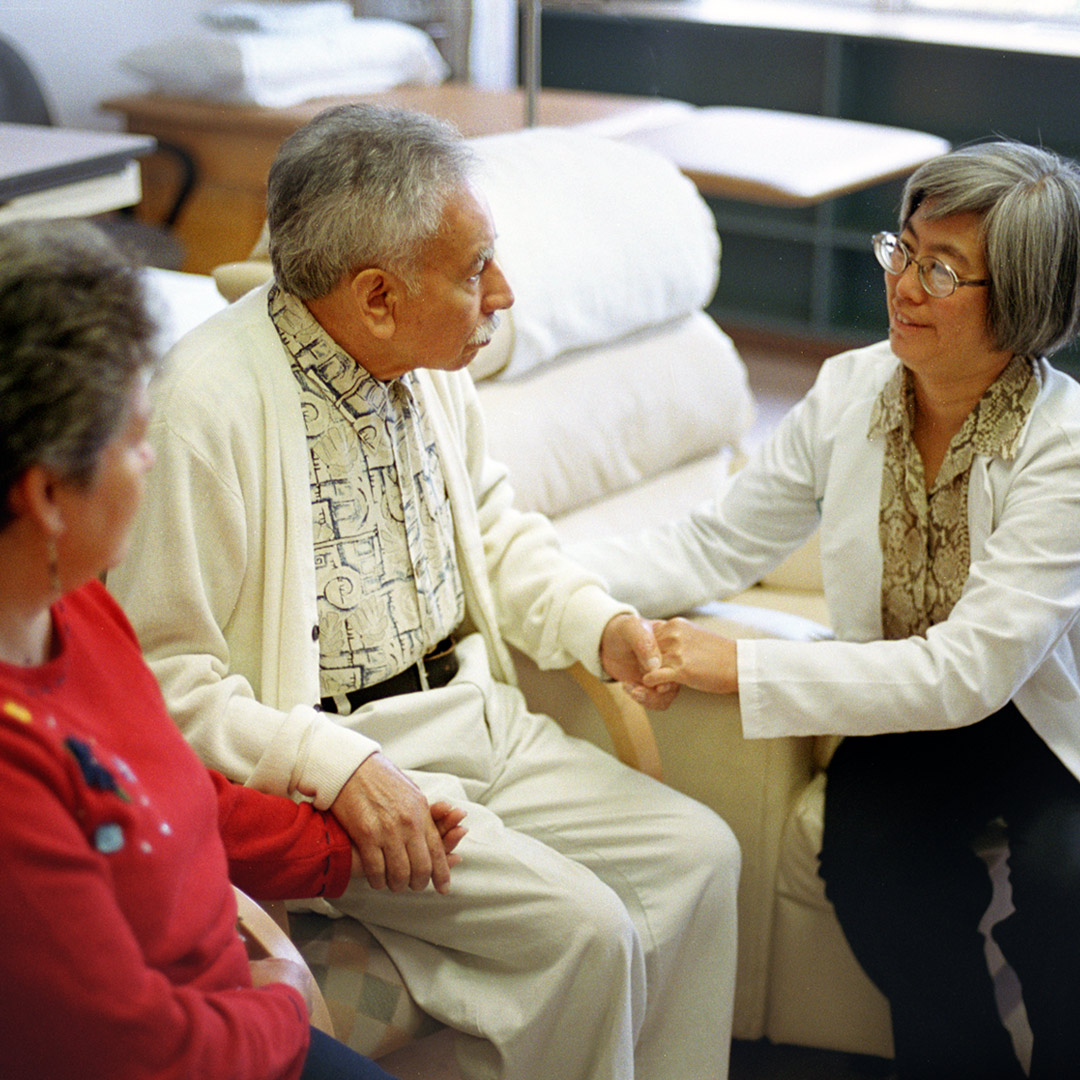 Dr Helena Chui with patient