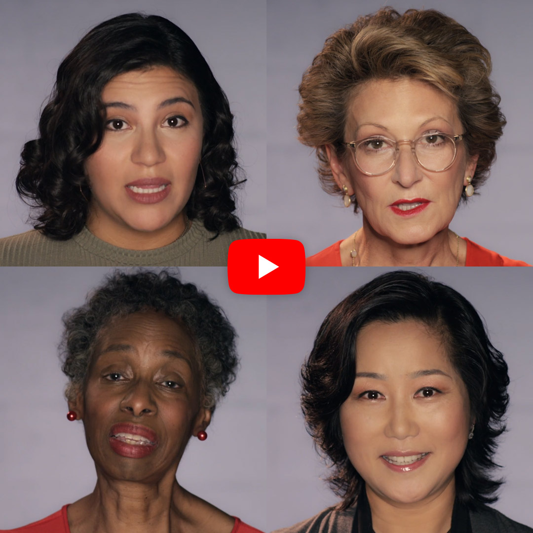 4 faces from Alzheimer's is a Women's Issue video