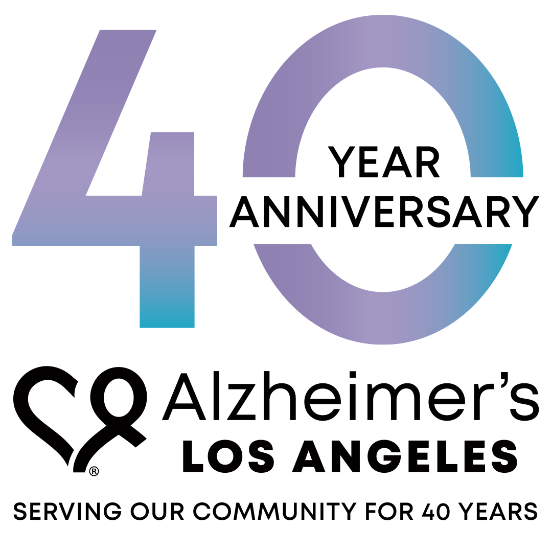 AlzheimersLA-40th-seal Alzheimer's Los Angeles - 40th Anniversary seal