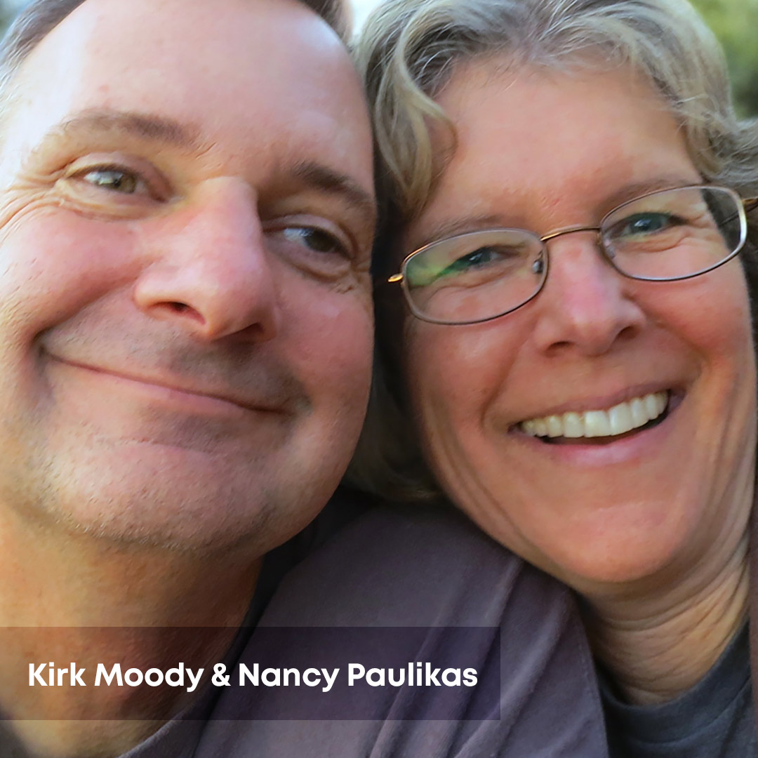 Kirk-Moody-and-Nancy-Paulikas selfie of Kirk Moody and Nancy Paulikas