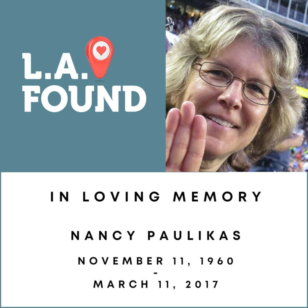 Nancy photo and LA Found logo