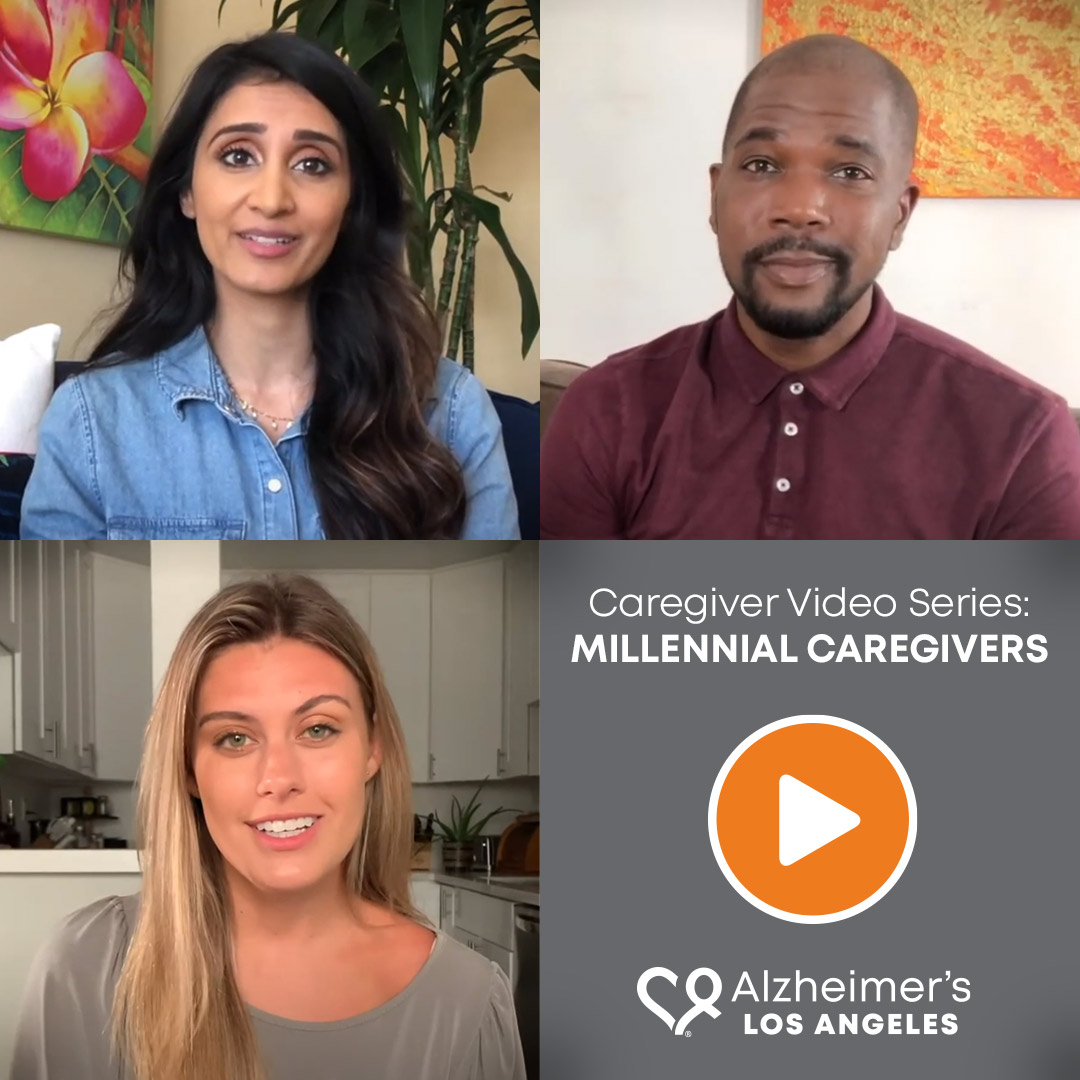caregiver-video-series-millennials screenshots of millennial caregivers