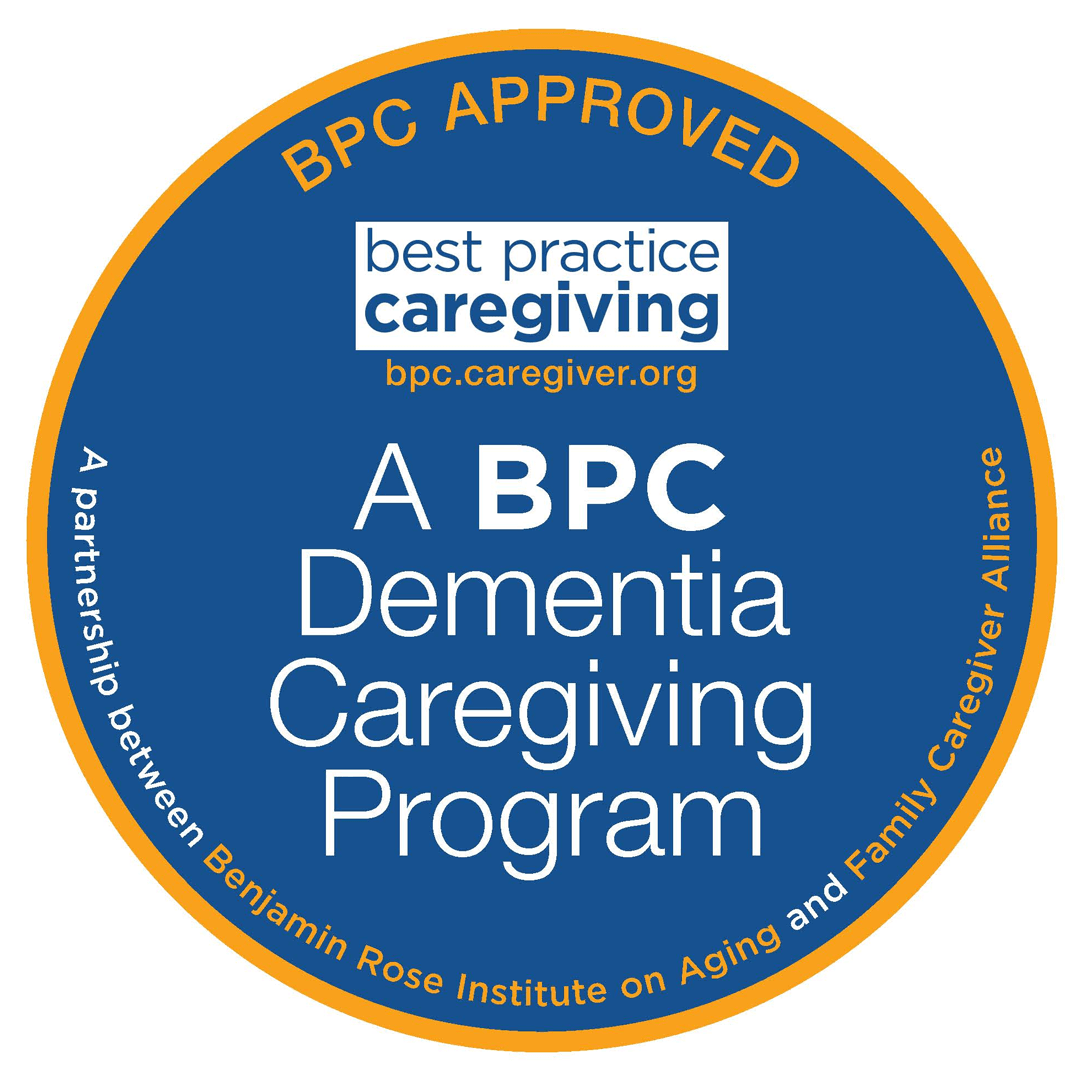 Best Practice Caregiving Approved badge from caregiver.org