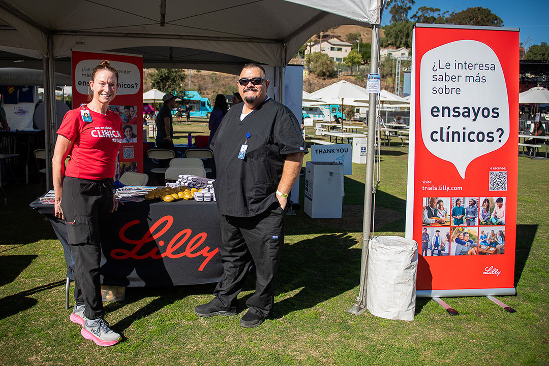 Representatives at the Lilly booth