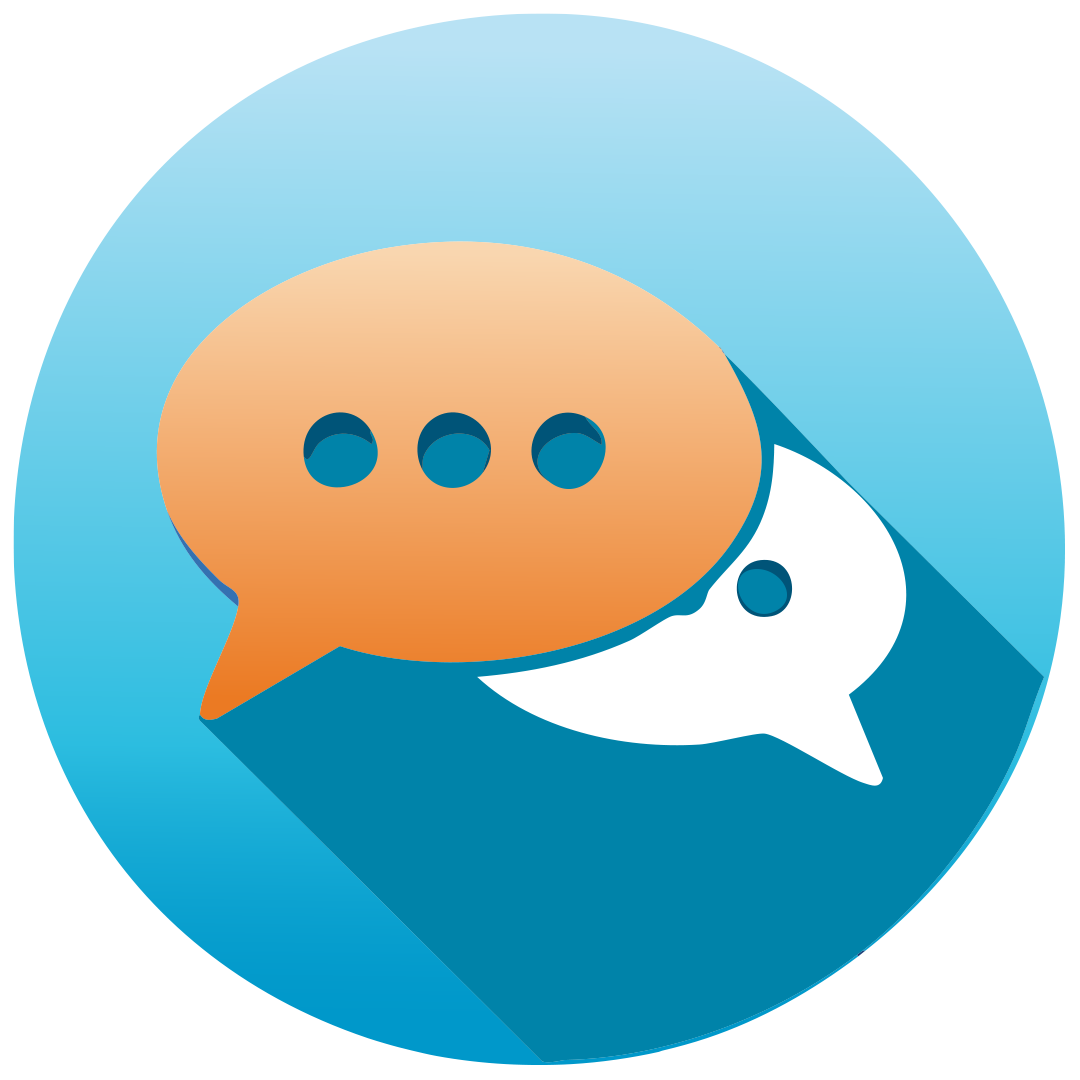 dialog-icon simple drawing of dialog balloons