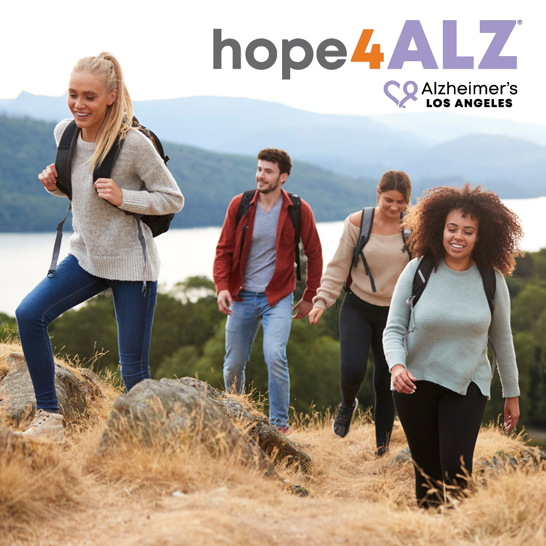 group of friends hiking