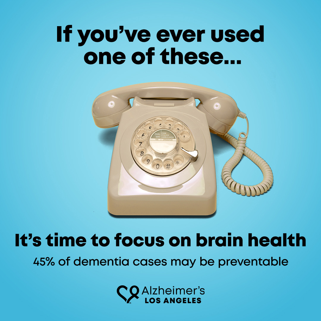 If you've ever used one of these -image of rotary phone- It's time to focus on brain health